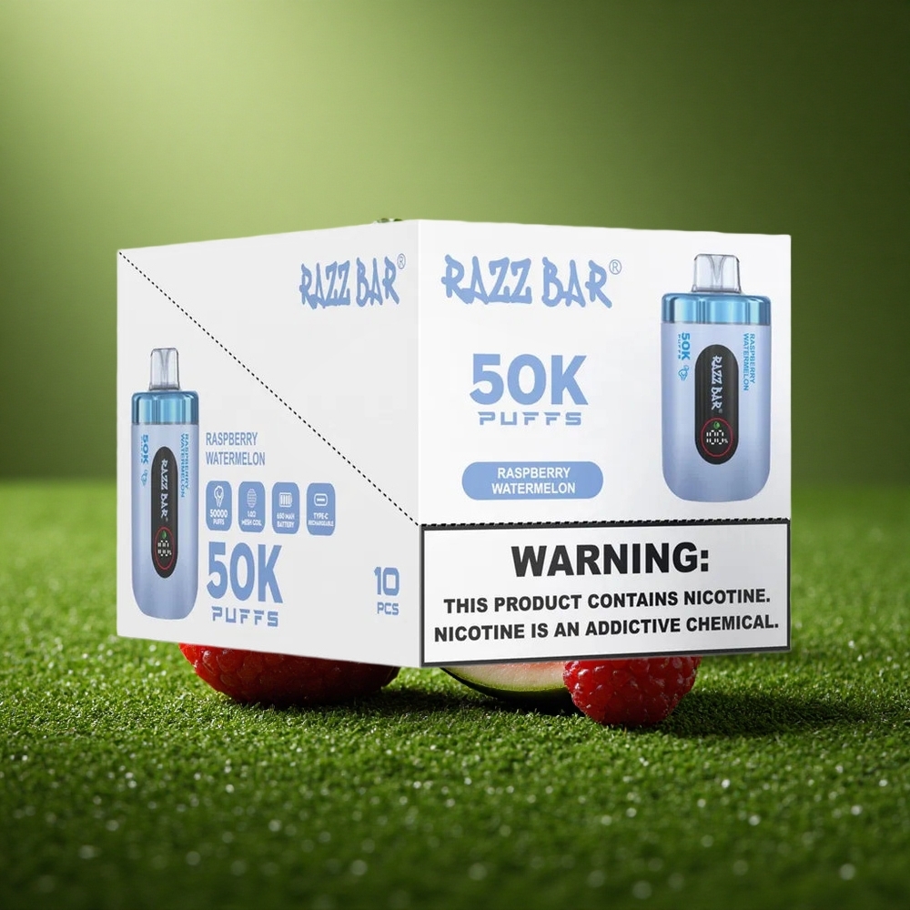 Razz Bar 50K Puffs Virsik-Arbuusi 1.0 Ohm Tüüp-C