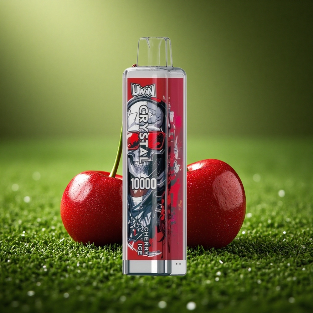 Uwin Crystal 10000 Puffs Kirsijää RGB 18ml 650mAh