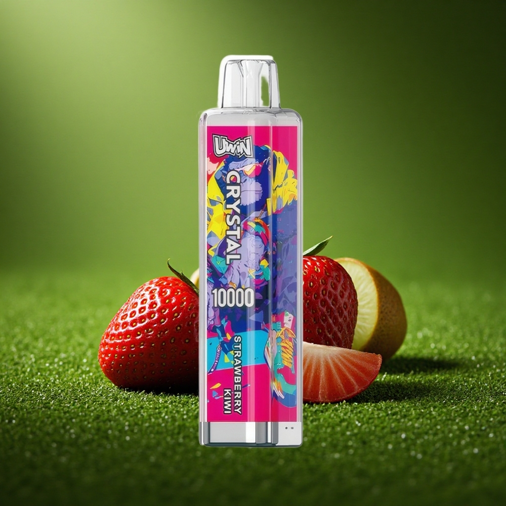 Uwin Crystal 10000 Puffs Maasika-Kiivi RGB 18ml 650mAh