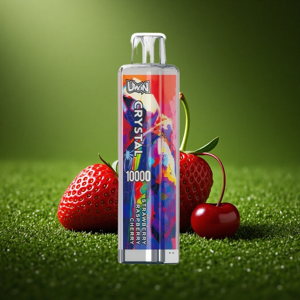 Uwin Crystal 10000 Puffs Maasika Vaarikas Kirsi RGB Kiire Laadimine 0.8 Ohm Võrkpool