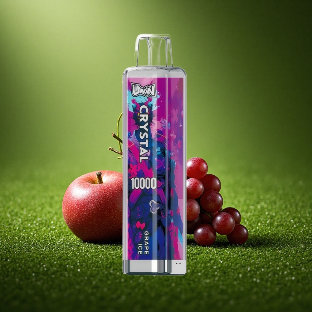 Uwin Crystal 10000 Puffs Viinamarja Jää RGB Kiire Laadimine 0.8 Ohm Võrkkeel