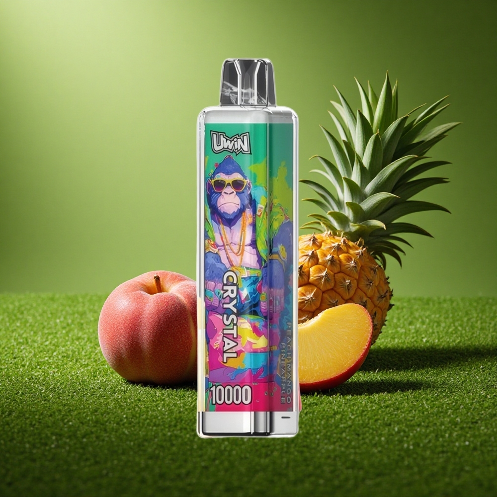 Uwin Crystal 10000 Puffs Virsi-Mango-Ananass RGB Kiire Laadimine 0.8 Ohm Mesh