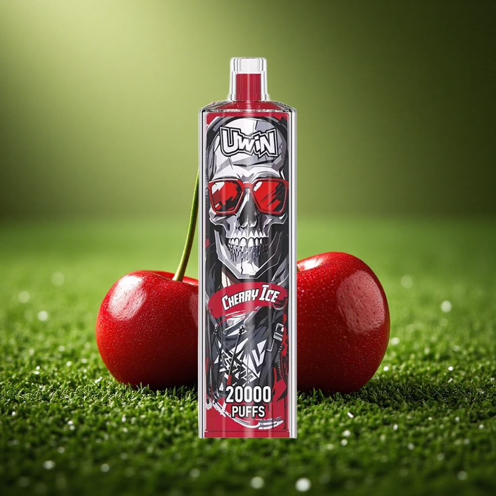 Uwin Shisha Hookah Crystal 20000 Puffs Kirss-Jää Mesh Coil 22ml Type-C