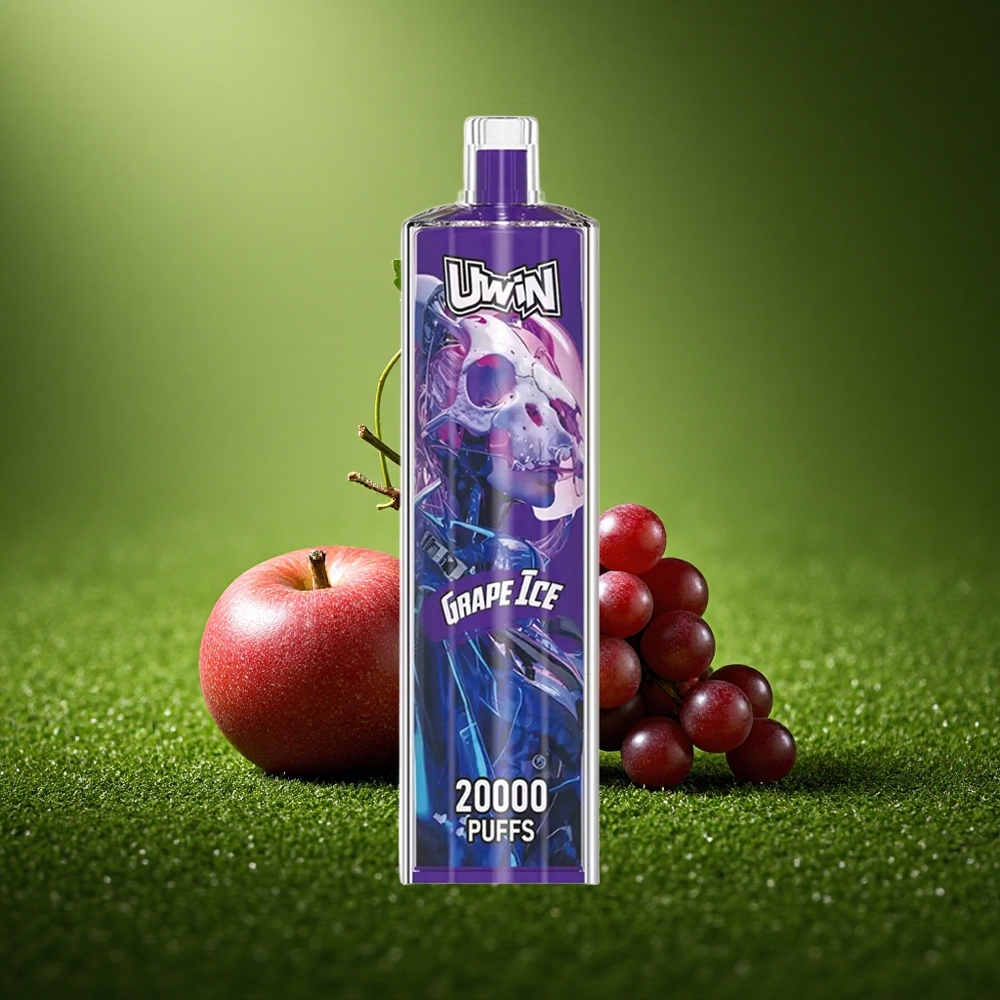 Uwin Shisha Hookah Crystal 20000 Puffs Viinamarja Jää 22ml Mesh Coil Type-C