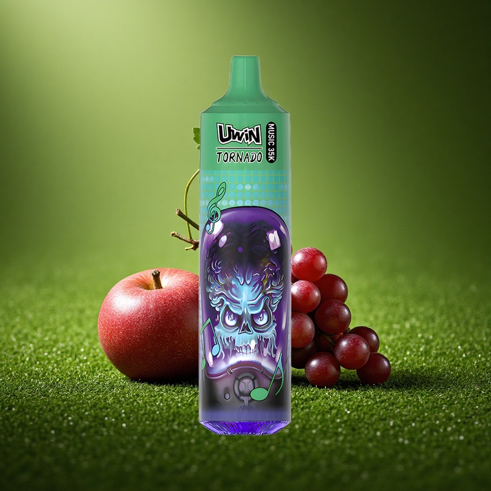 Uwin Tornado 35K Music Puffs Viinamarja Jää Type-C 600mAh Mesh