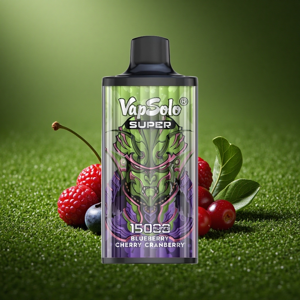 Vapsolo Super 15000 Puffs Mustikas Kirss Jõhvikas 850mah 40ml Type-C