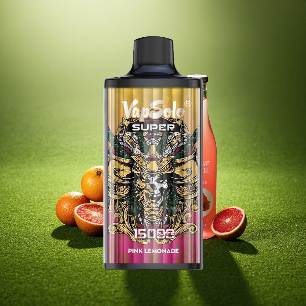 Vapsolo Super 15000 Puffs Super Roosa Sidrunimahl 40ml 850mah Võrk