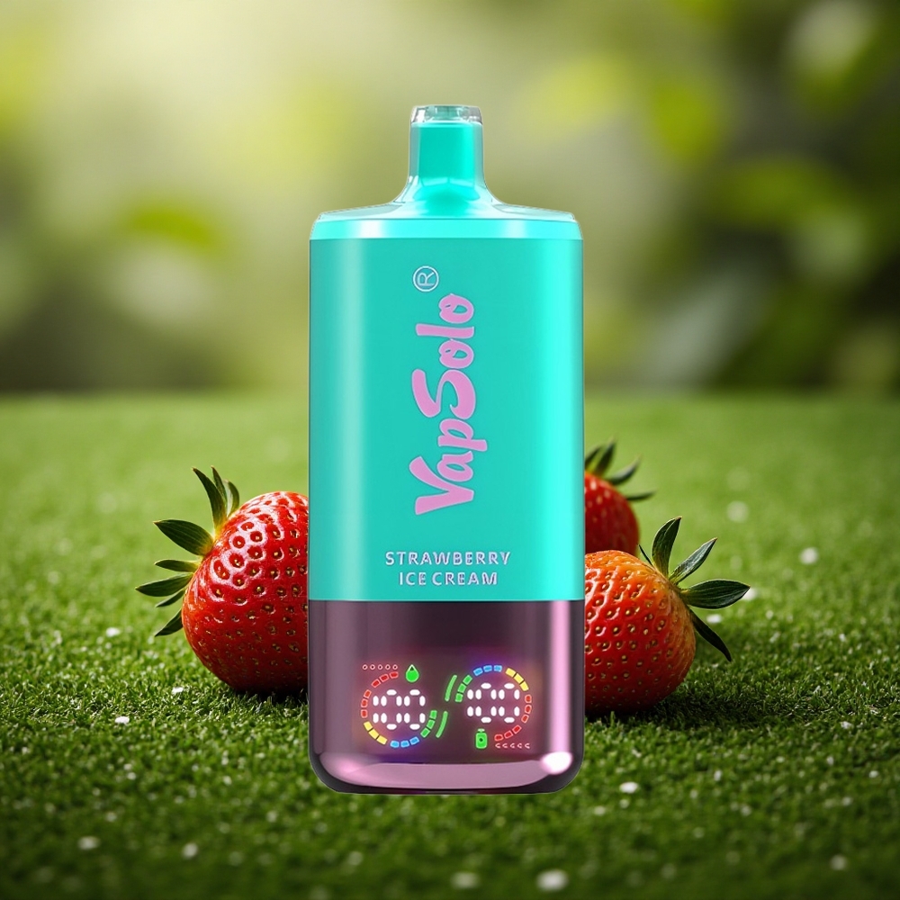 Vapsolo Triple 30000 Puffs Maasikajäätis 40ml Type-C