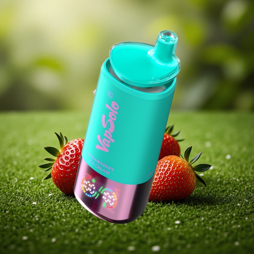 Vapsolo Triple 30000 Puffs Maasikajäätis 40ml Type-C