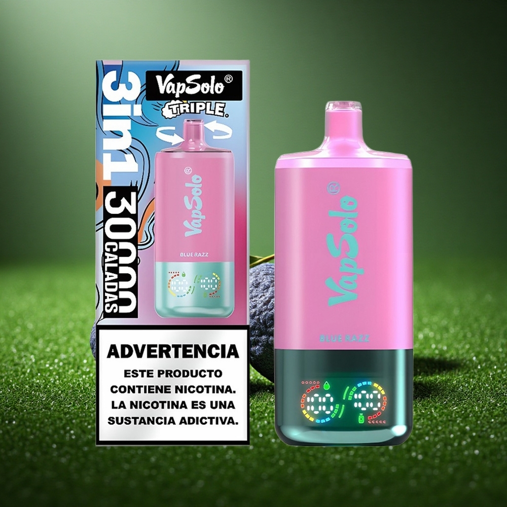Vapsolo Triple 30000 Puffs Sinine Sõstar 40ml 30000 Tõmmet Type-C
