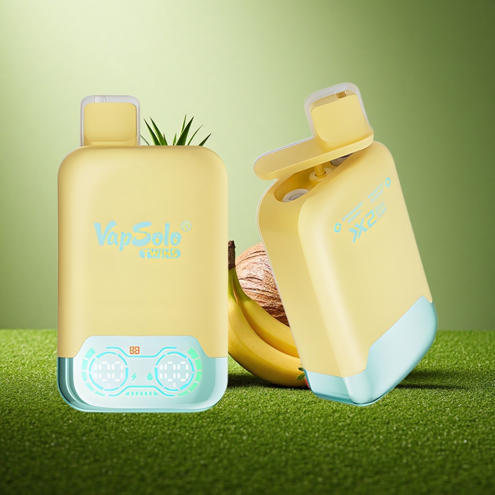 Vapsolo Twins 20000 Puffs Ananass-Kookos & Maasika-Banaan 40ml 2Tanki