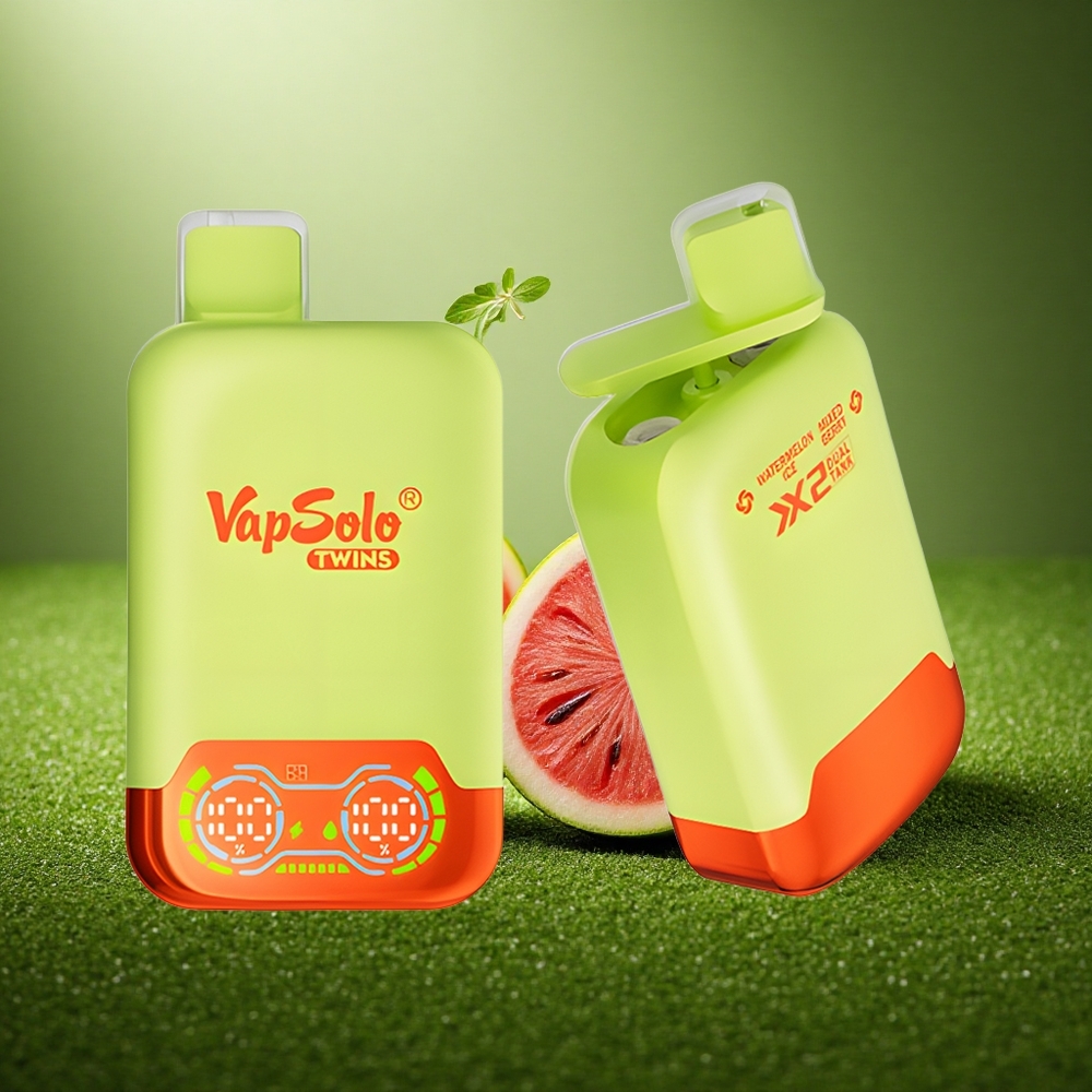 Vapsolo Twins 20000 Puffs Arbuusi-Jää & Segamari Twin 40ml Type-C