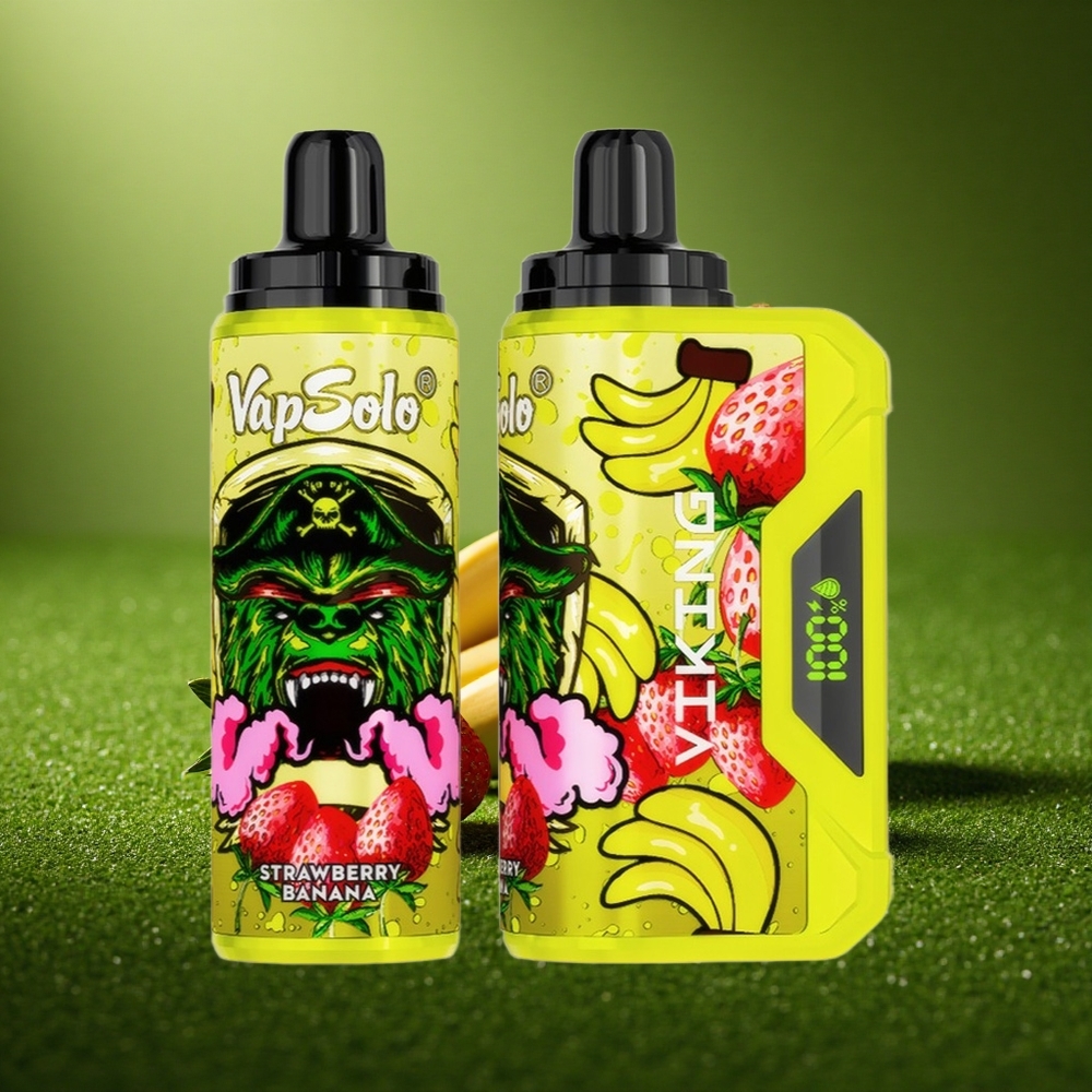VapSolo VIKING 12000 Puffs Maasika-Banaani 22ml Type-C