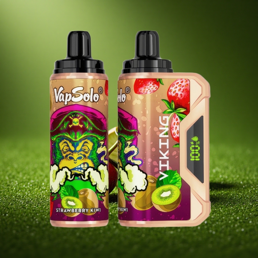 VapSolo VIKING 12000 Puffs Maasika-Kiivi 22ml Type-C LED