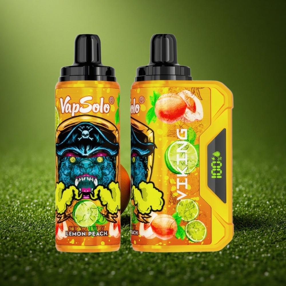 VapSolo VIKING 12000 Puffs Sidruni Virsik Tüüp-C 22ml 20mg/ml