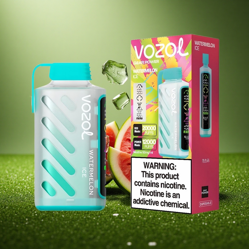 VOZOL Gear Power 20000 Puffs Arbuusi-Jää Dual Mesh 20mL Ekorežiim