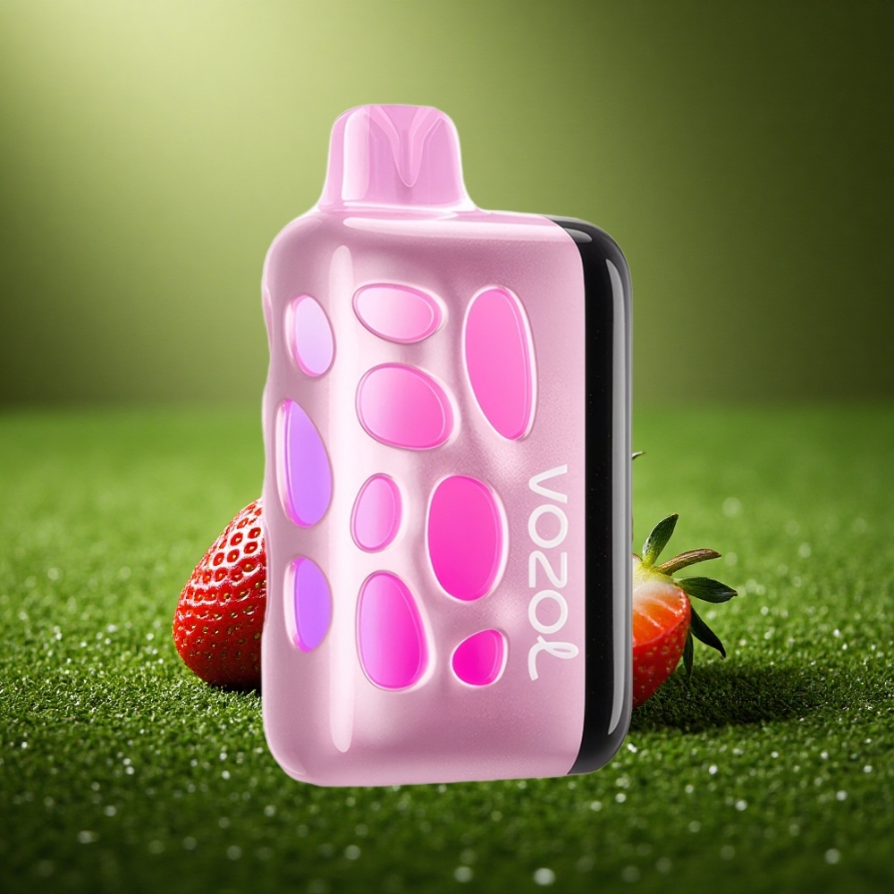 VOZOL RAVE 40000 Puffs Maasikajää Värvikas Läige, Rütmipidu Režiim