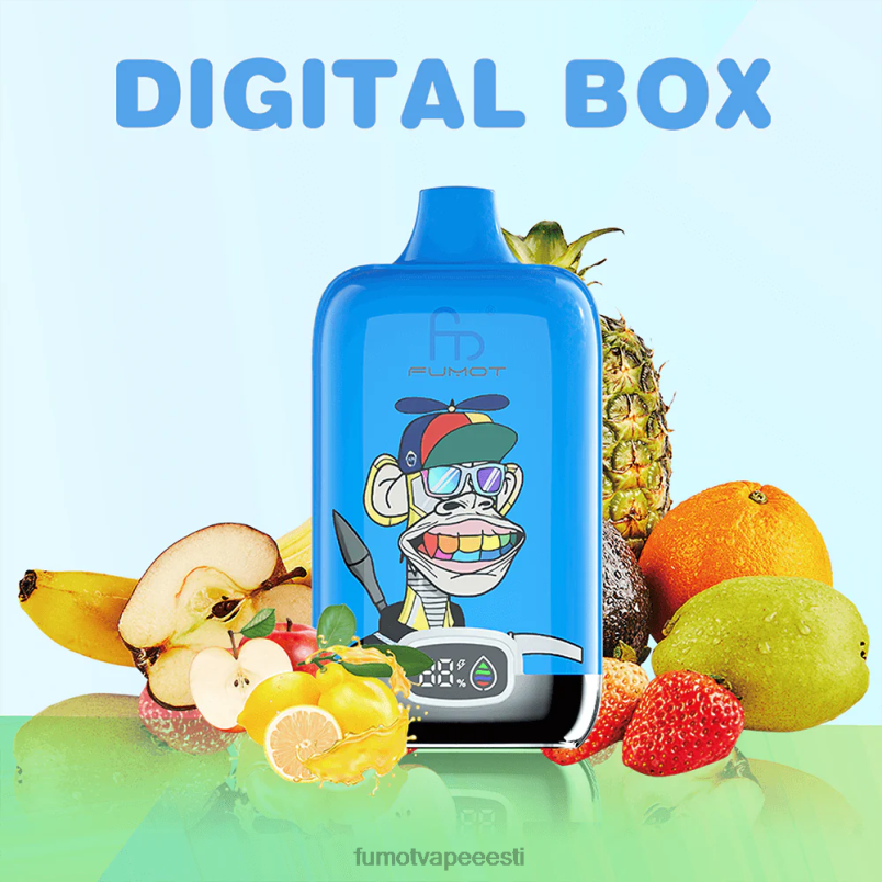 Fumot Digital Box ühekordne vape pod 12000 - 20ml (1 tk) maasikajää 6Z62Z149 Fumot Disposable Vape