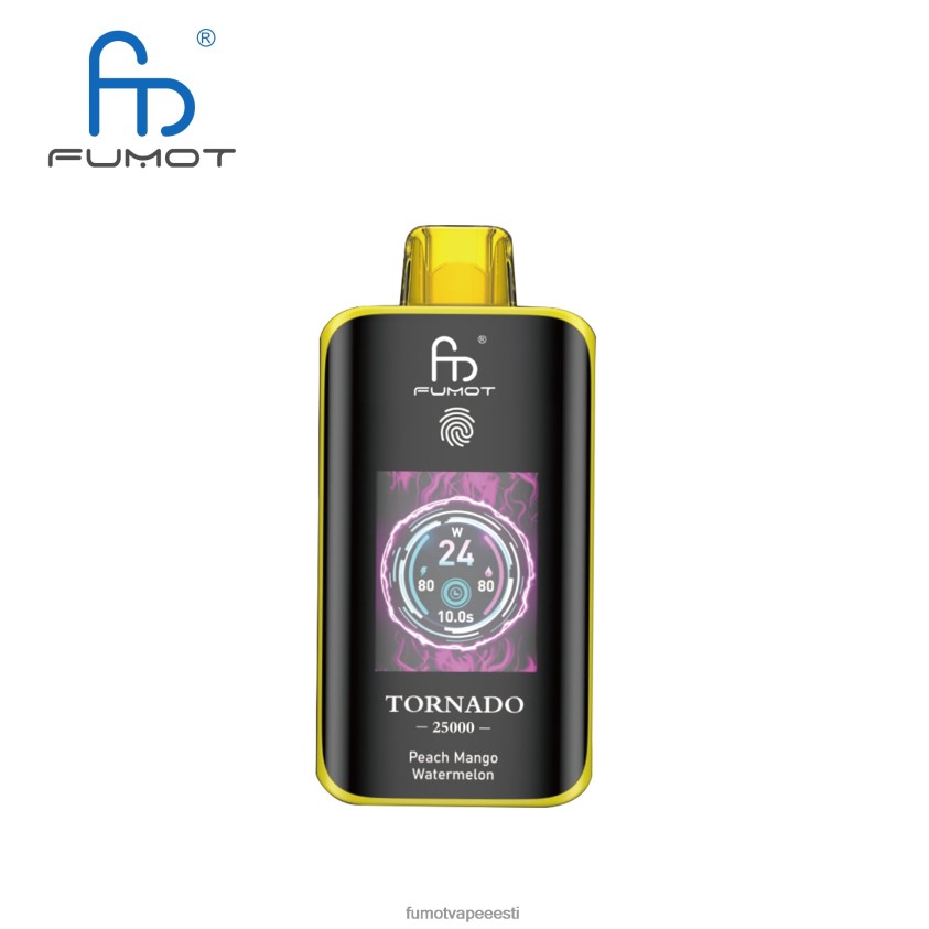 Fumot Disposable Vape - Fumot Tornado 25000 ühekordset veipi virsiku mango arbuus 860PRN9