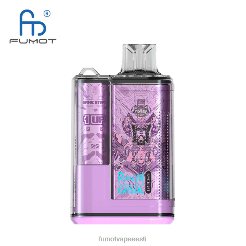 Fumot Crystal 12000 ühekordne vape karp - 20ml (1 tk) aaloe viinamari 6Z62Z252 Fumot Vape Eesti