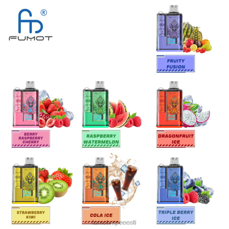 Fumot Crystal 12000 ühekordne vape karp - 20ml (1 tk) banaani jää 6Z62Z254 Fumot Discount Code