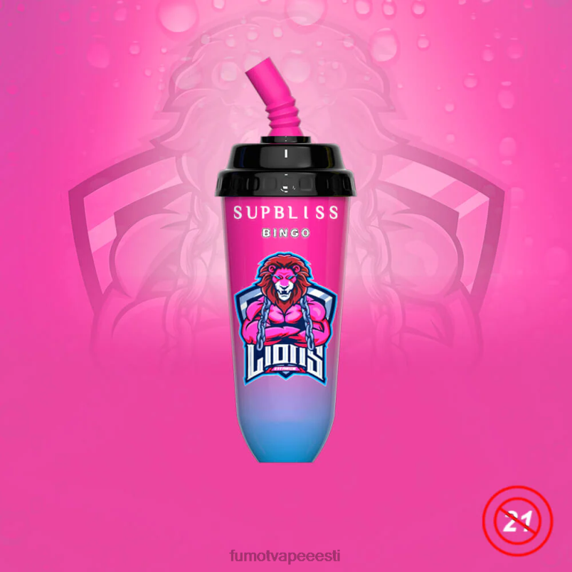 Fumot Supbliss Bingo 8000 ühekordselt kasutatav vape pod seade - 16 ml (1 tk) kirsijää 6Z62Z395 Fumot Vape Flavors
