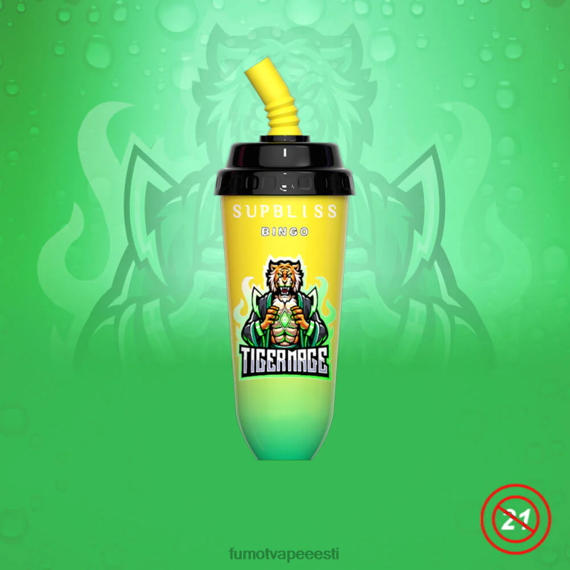 Fumot Supbliss Bingo 8000 ühekordselt kasutatav vape pod seade - 16 ml (1 tk) kirsijää 6Z62Z395 Fumot Vape Flavors