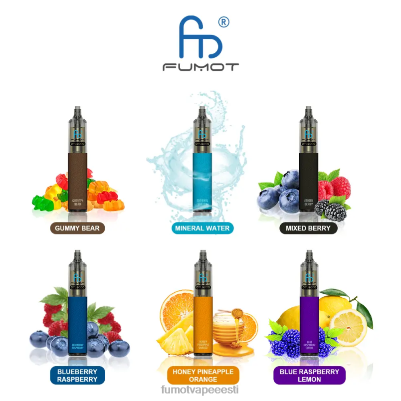 Fumot DTL ühekordne vape pen 9000-18ml (1 tk) ananassi kookospiima rumm 6Z62Z372 Fumot Vape Eesti