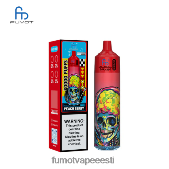Fumot Disposable Vape - Fumot Tornado 30k muusikat virsiku marja PZLLV019
