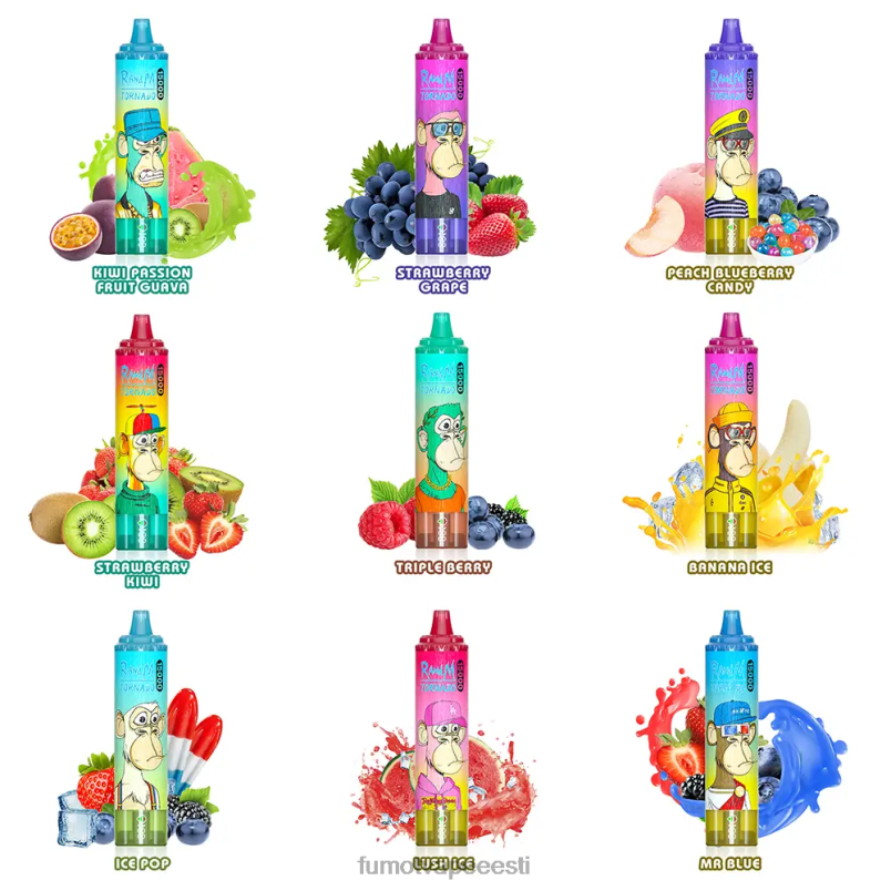 Fumot Tornado 25 ml 15000 ühekordselt kasutatav vape (1 tk) virsiku mango 6Z62Z195 Fumot Vape Flavors