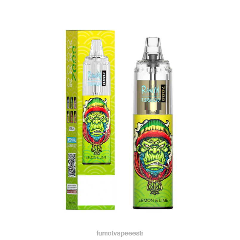 Fumot Tornado 7000 ühekordne vape pen - 14 ml (1 tk) jääpopp 6Z62Z79 Fumot Disposable Vape